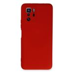 Nevarium Xiaomi Poco X3 GT Uyumlu Kılıf Lansman içi Kadife Nano Silikon - Kırmızı