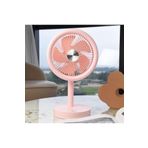 NEVARSA Taşınabilir Mini USB Fan Evde Ofiste Masaüstü 4 Kademeli Dönebilen Başlıklı Lityum Şarj Edilebilir