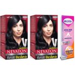 Nevaton 1.1 Mavi Siyah Kalıcı Krem x2 Saç Boyası