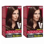 Nevaton 5.0 Açık Kahve Kalıcı 2 Kutu Krem Saç Boyası