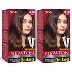 Nevaton 6.0 Koyu Kumral Kalıcı 2 Kutu Krem Saç Boyası