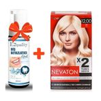 Nevaton Kalıcı Krem Saç Boyası 12.00 Fildişi Bir Kutuda 2 Boyama+E2'Quality Diş Beyazlatıcı Köpük
