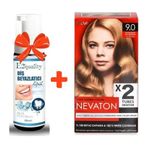 Nevaton Kalıcı Krem Saç Boyası 9.0 Çok Açık Kumral+E2'Quality Diş Beyazlatıcı Köpük