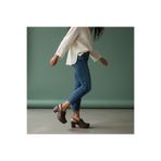 NE&VE SHOES Kahve Deri Hafif Tabanlı Tokalı Kadın Takunya Terlik