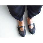 Ne&Ve Shoes Siyah File Tek Bantlı Kadın Sabo Terlik Normal Kalıp Hakiki Deri İç Taban ile Rahat Kullanım
