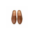 NE&VE SHOES Taba Örgü Detaylı Kadın Sabo Terlik