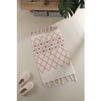 Neveda Tekli Banyo Paspası %100 Pamuk 60x90 Pembe