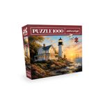 Neverland 1000 Parça Puzzle - Lighthouse Sunset (Deniz Feneri Günbatımı)