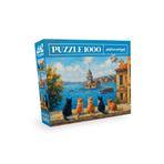 Neverland 1000 Parça Puzzle - Maiden's Tower Cats (Kız Kulesi Kedileri)
