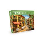 Neverland 1000 Parça Puzzle- Sunny Cafe Street (Güneşli Kafe Sokağı)
