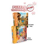 Neverland 2 ADET 1000 PARÇA PUZZLE- ESKİ İSTANBUL SOKAĞI VE AKDENİZ MERDİVENLERİ
