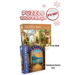 Neverland 2 ADET 1000 PARÇA PUZZLE- ESKİ SOKAK VE GÜNBATIMINA KEMERLİ GEÇİT
