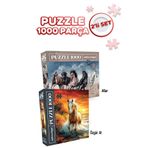 Neverland 2 ADET 1000 PARÇA PUZZLE- ÖZGÜR AT VE ATLAR
