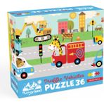 Neverland 36 Parça Çocuk Puzzle - Traffıc Vehıcles (Trafik Taşıtları)