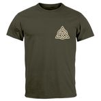 Neverless® Erkek T-Shirt Baskı Logo Viking İskandinav Mitolojisi Valknut Wotansknoten Valhalla, Valhalla Army, L