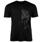 Neverless® Erkek T-Shirt Baskılı Sparta Kask Spartalı Kask Baskılı Tişört Moda Sokak Tarzı, Sparta Kask Siyah, XXL