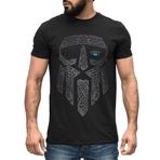 Neverless® Erkek Tişört Berserker Ayı Viking Savaşçı Odin Thor Valhalla Runen Valknut İskandinav Mitolojisi, Odin başlığı siyah-gri, M