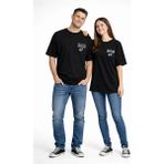 Nevermind Anne Baba Kombini Mom Dad Baskılı Çift Tişört Oversize Unisex 2’li Set - Siyah - L - XL