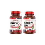 Nevfix Biotin 5000 mcg 120 Tablet + Vitamin B12 Folic Acid Biotin 120 Tablet