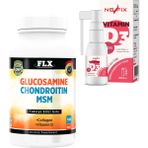 Nevfix Glucosamine Chondroitin Msm 180 Tablet & Vitamin D3 400 Iu 20 ml