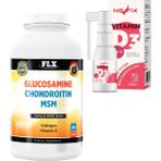 Nevfix Glucosamine Chondroitin Msm 300 Tablet & Vitamin D3 400 Iu 20 ml - Sade