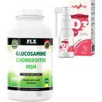 Nevfix GlUcosamine Chondroitin Msm 300 Tablet + Vitamin D3 400 IU 20 ml