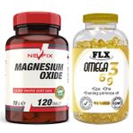 Nevfix Magnesium Oxide 120 Tablet + Flx Omega 3-6-9 90 Kapsül Balık Yağı