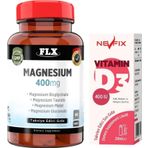 Nevfix Magnezyum Bisglisinat Malat Taurat Glukonat 60 Tablet D3 Damla 20 Ml