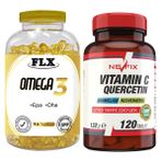 Nevfix Vitamin C Quercetin 120 Tablet + Flx Omega 3 90 Tablet Balık Yağı
