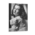 NEVKA Vivien Leigh Kadın Yıldız Poster Kanvas Duvar Sanatı Baskıları Poster Hediyeler Fotoğraf Resim Boyama Posterler Oda Dekoru Ev Dekoratif 24x36 inç (60x90 cm)