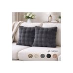 Nevore Home Ultrasoft Peluş Dekoratif Kırlent Kılıfı 2’li Set 40x40cm - Yumuşak Dokulu