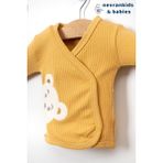 Nevran Kids Bear Organik 5'li Hastane Çıkışı Seti - 0 - 3 Ay - Açık Hardal