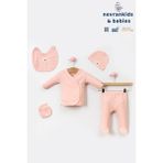 Nevran Kids Güneş Desen Organik Hastane Çıkışı - 0 - 3 Ay - Somon