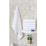 Nevresim Dünyası Beyaz Otel Tipi 6'lı 70x140 CM Banyo Havlusu