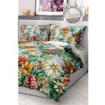 Nevresim Takımı %100 Pamuk Saten Lastikli Çarşaf Deluxe Koleksiyon Çift Kişilik 3d Daisy