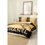 Nevresim Takımı Çift Kişilik Pamuklu Saten Kumaş 6 Parça 3D Dijital Baskı Duvet Cover Set Model No:24