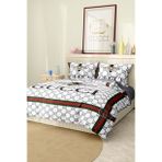 Nevresim Takımı Çift Kişilik Pamuklu Saten Kumaş 6 Parça 3D Dijital Baskı Duvet Cover Set Model No:58