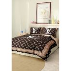Nevresim Takımı Çift Kişilik Pamuklu Saten Kumaş 6 Parça 3D Dijital Baskı Duvet Cover Set Model No:74