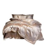 Nevresim Takımı Nevresim Takımı Dört Parçalı Pamuklu Ev Çarşafı Yatak Örtüsü Yumuşak Saten 4 Parça Takımı Pamuklu Nevresim(A,1.5/1.8m bed)
