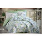 Nevresim Takımı Ranforce Çift Kişilik IRMA AQUA - 200 x 220 cm - Avokado Yeşili