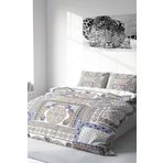 Nevresim Takımı%100 Doğal Pamuk Çift Kişilik 3d Digital Blue Patchwork