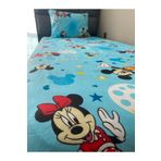 NEVRESİMDESİNG Tek Kişilik mickey mause Desenli Lastikli Çarşaf Takımı 100x200