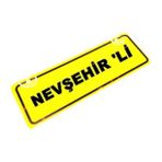 NEVSEHİR 'Lİ Yazılı Sarı Dekor Plaka Sök Tak Pratik yeni nesil