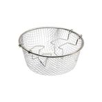 New and Single Krom Paslanmaz Cips Kızartma Teli Hareketli 22 cm