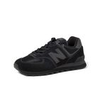 New Balance 574 Spor Ayakkabı, 42,5, 10-U574QRB-2, Siyah, Erkek