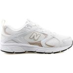 New Balance Kadın Beyaz Yürüyüş Ayakkabısı Kauçuk Tabanlı Suni Deri ve Tekstil Malzemeden Üretildi