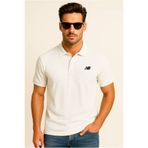 New Balance Lifestyle Cool Beyaz Erkek Polo Yaka Pike Tişört