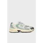 New Balance Logolu Bağcıklı Sneaker Bayan Ayakkabı U530SEB EKRU-YEŞİL