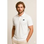 New Balance MNT3415 Beyaz Pike Erkek Polo Yaka Tişört