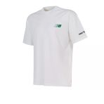 New Balance Nb Lifestyle Men Tshirt Erkek Beyaz T-Shirt - Mnt1644